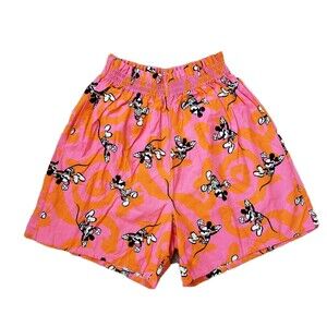 Vintage 80s Mickey And Co By J.G. Hook Shorts Culotte Elastic Waist Women Size L